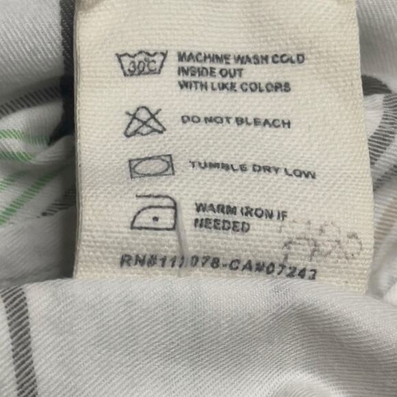 Y2K GUnit Heavyweight Men Large Button Down‎ Shirt Cotton Plaid Short Sleeve - Picture 5 of 5